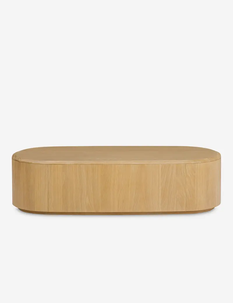 Wenna Oval Coffee Table – Solid Wood Design 1