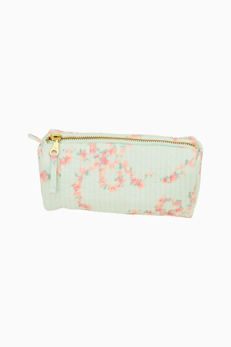 Weslyn Quilted Fabric Pencil Case For Students & Professionals 1
