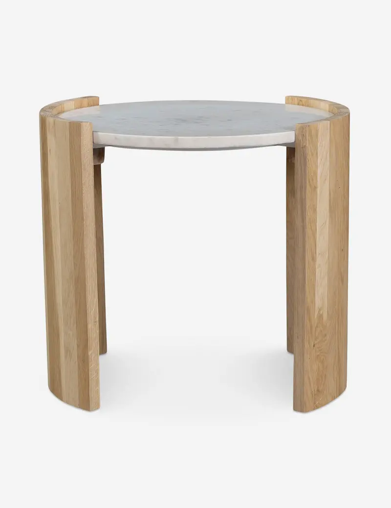 Whilem Compact Round Side Table – Modern Accent For Small Spaces 1