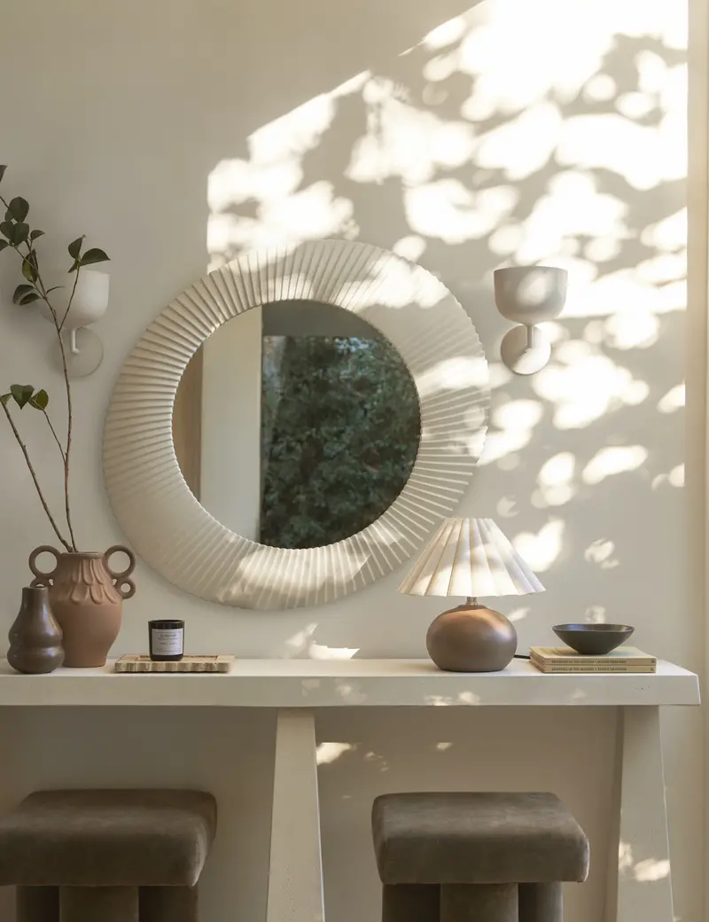 Whitaker Circular Framed Wall Mirror 1