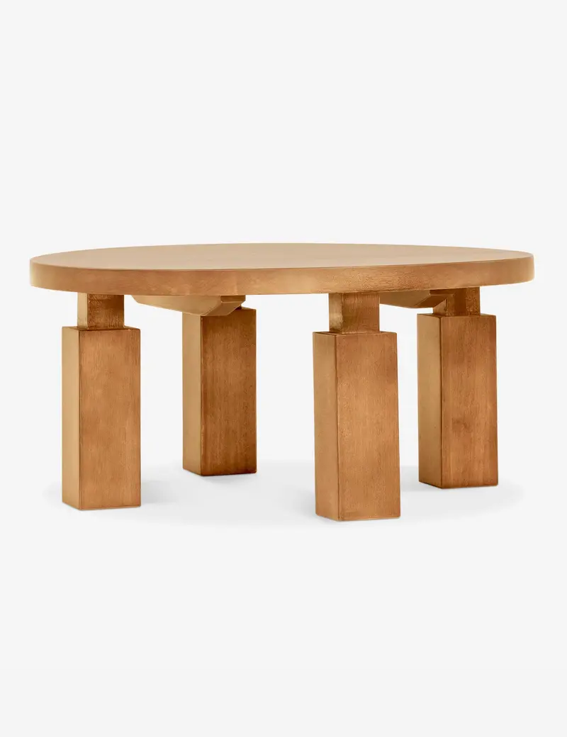 Wolo Round Wood Coffee Table – Sun At Six Design 3