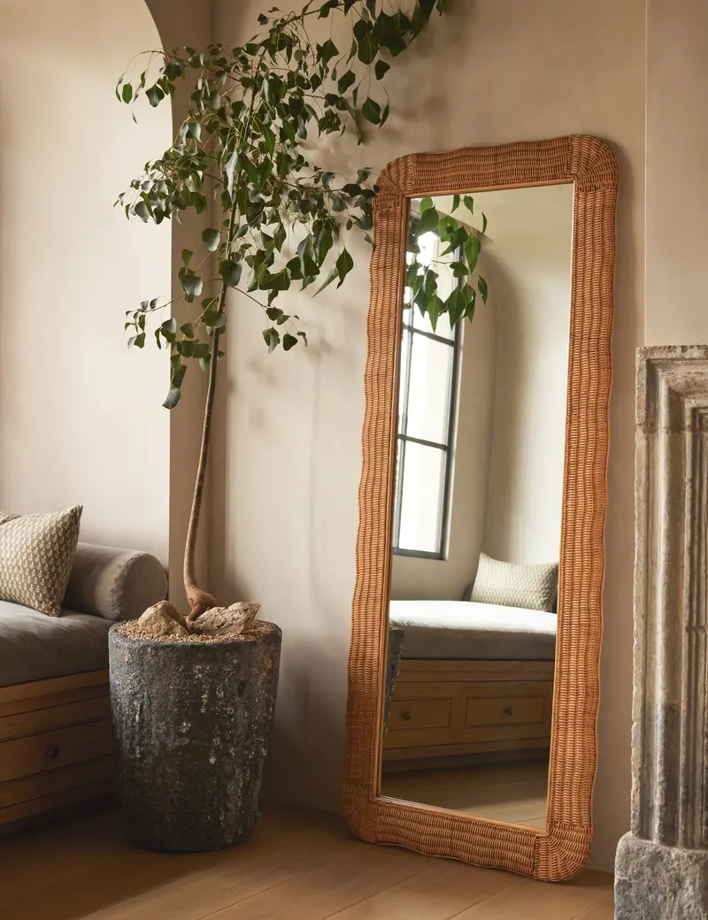 Yarely Full-Length Standing Mirror With Slim Metallic Frame 1