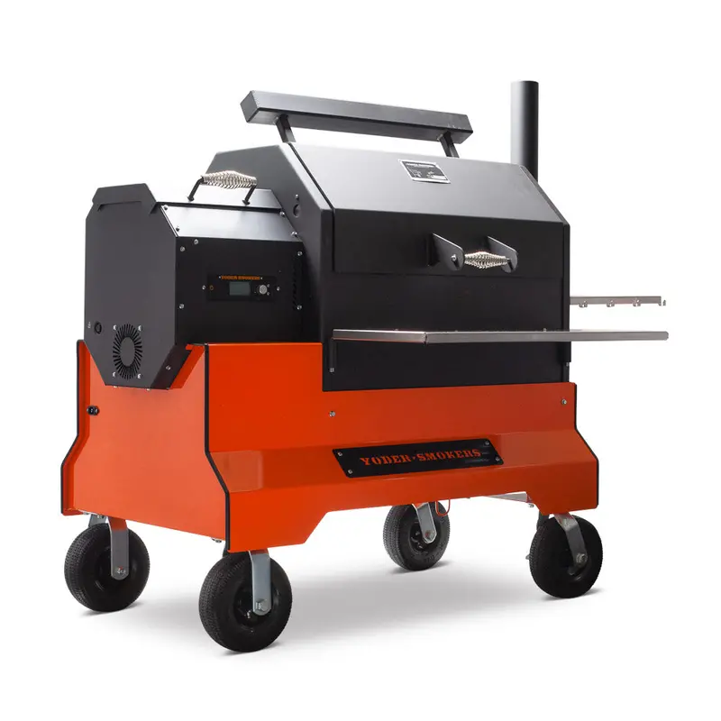 Yoder Ys640S Orange Competition-Grade Pellet Grill 1
