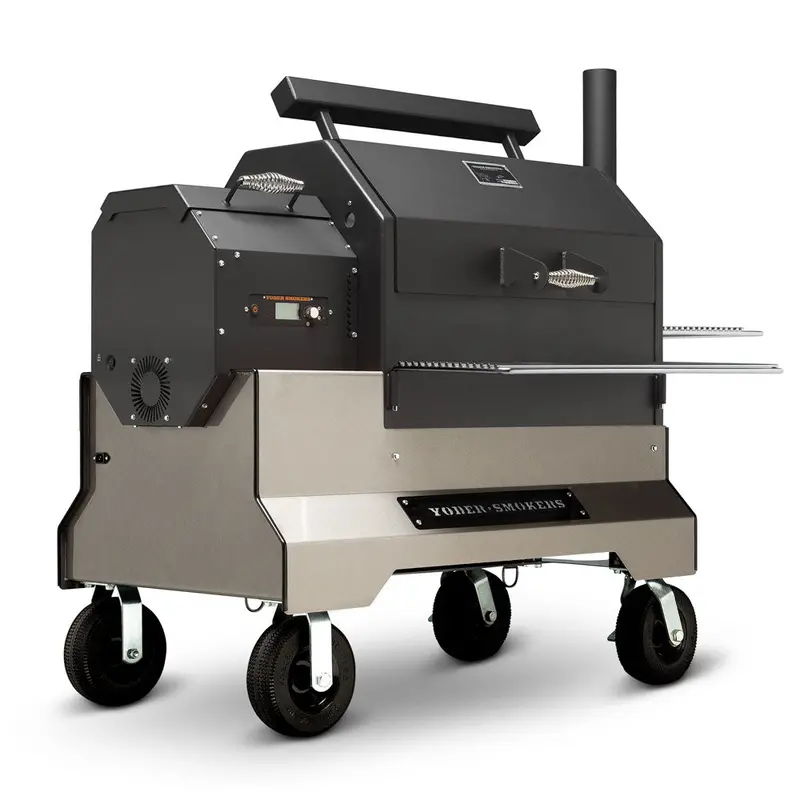 Yoder Ys640S Silver Competition Pellet Grill – Wi-Fi Enabled Smoker 1