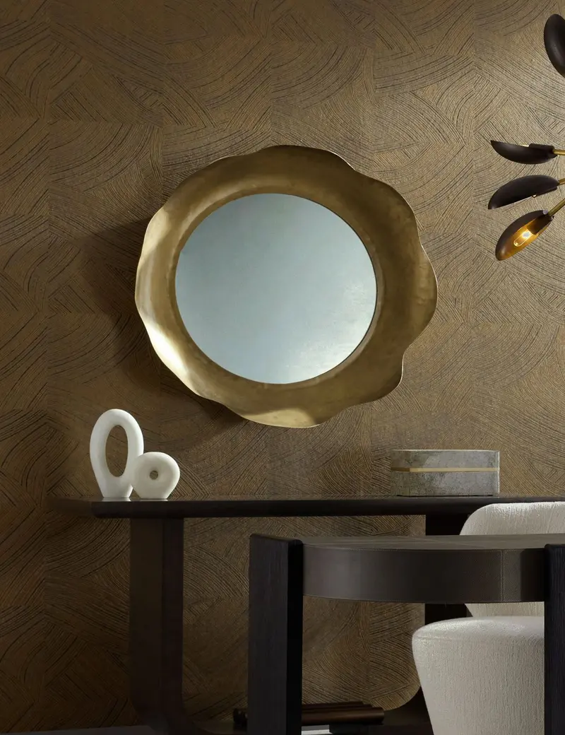 Zaraj Statement Round Wall Mirror – Arteriors 1